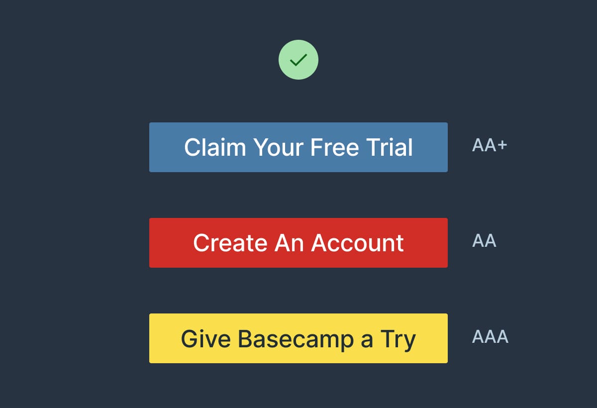 Button contrast reference