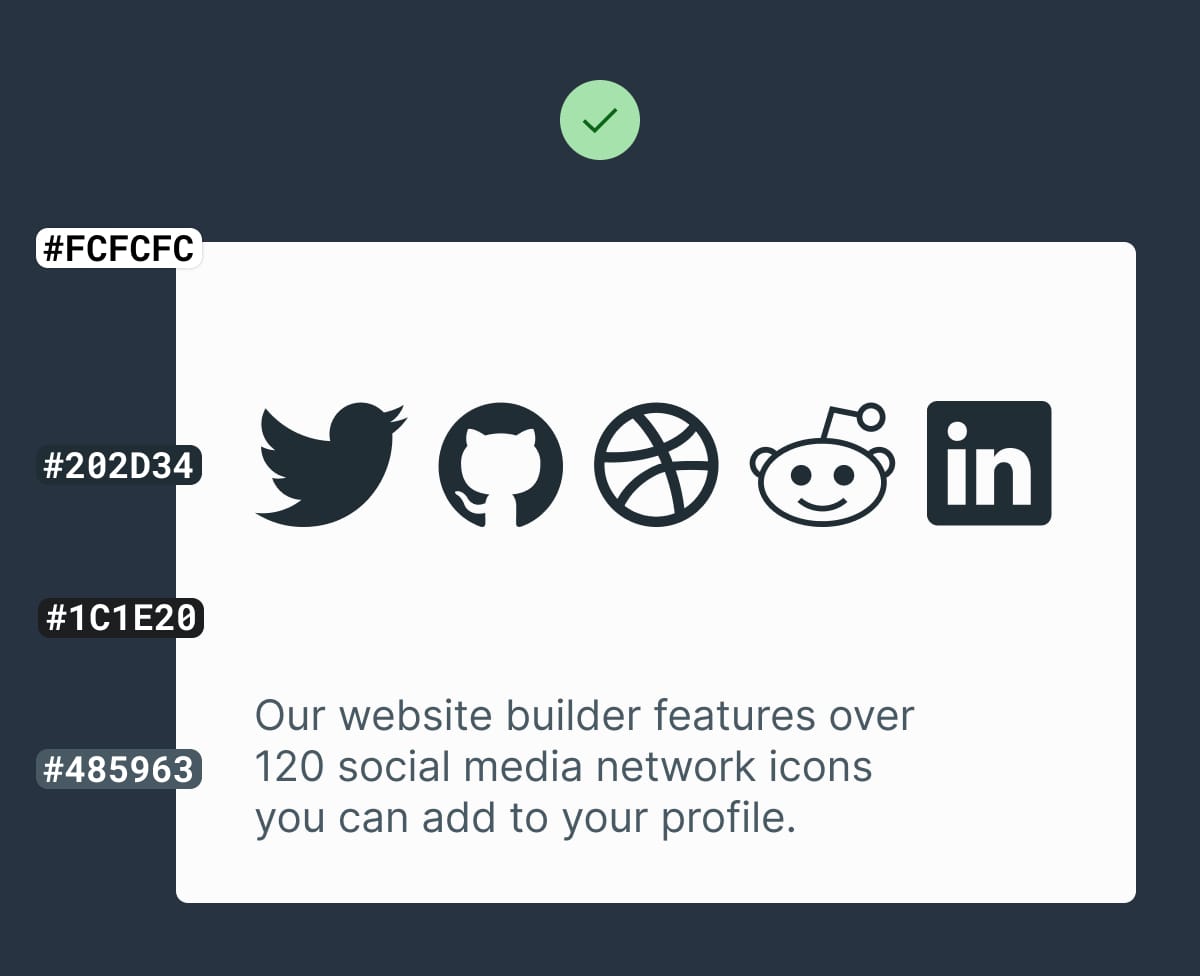Subtle contrast example